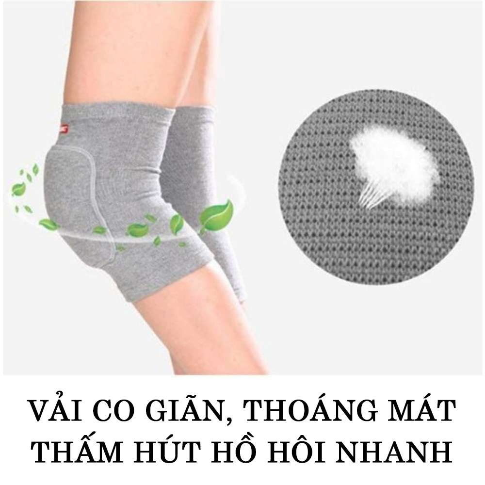 Xỏ Khuỷu Tay và Bó gối có miếng đệm bảo vệ Aolikes - Hỗ trợ tập Yoga, Gym, chơi thể thao