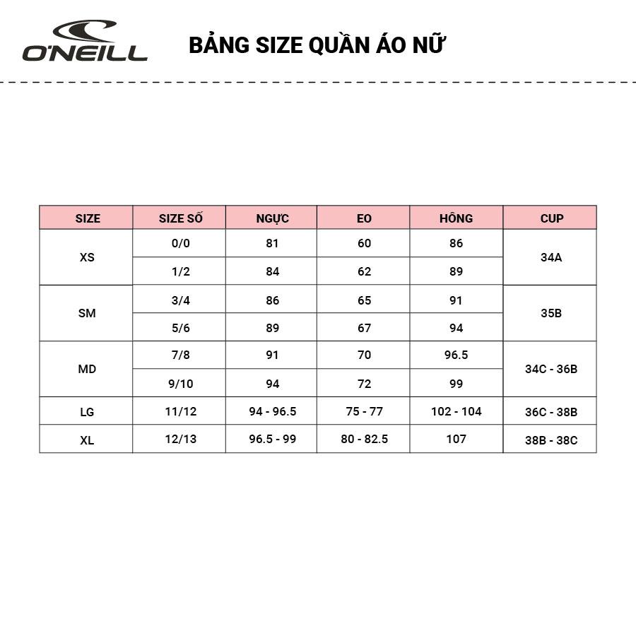 Áo thun tay dài thời trang nữ Oneill Currents Solid - SU2410001