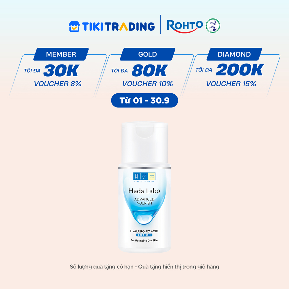 Dung dịch dưỡng ẩm tối ưu Hada Labo Advanced Nourish Lotion dùng cho da thường và da khô 100ml
