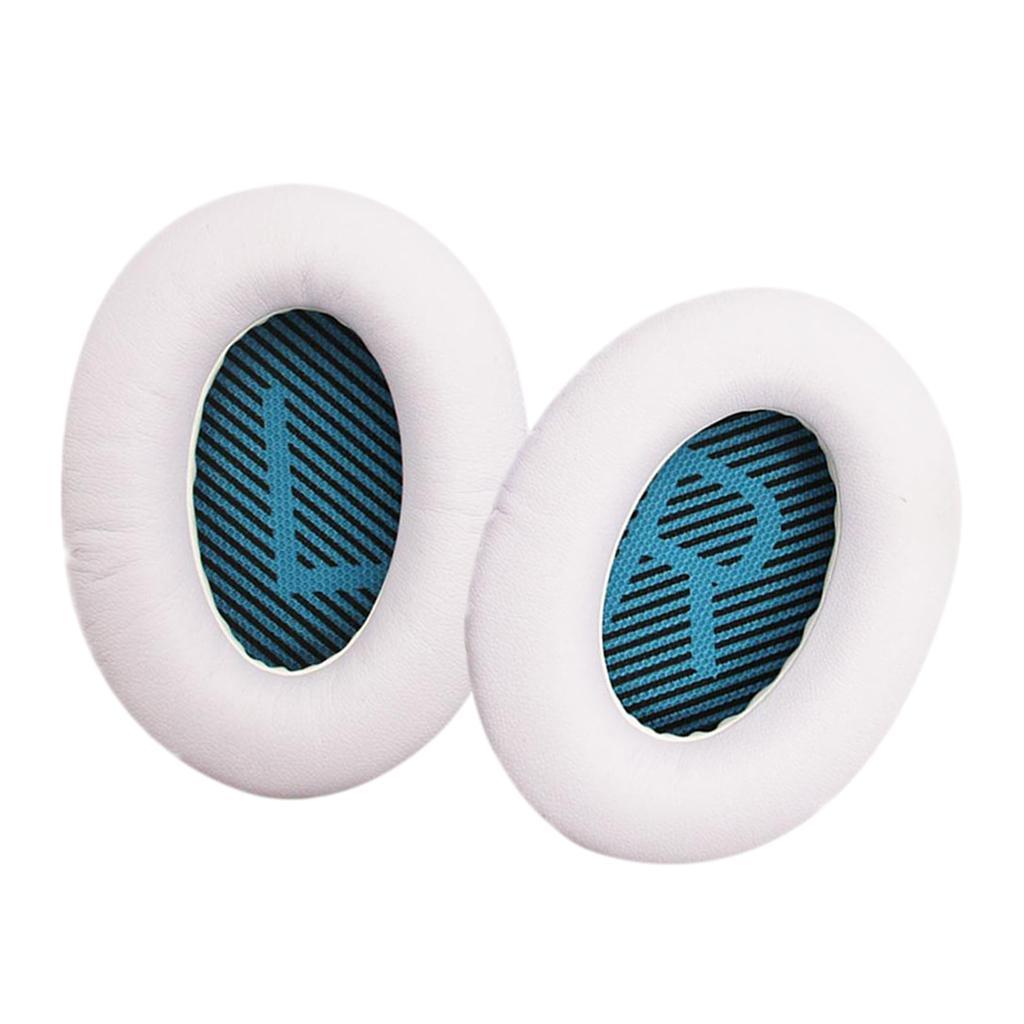 White Replacement Ear Pads Cushions for QC15 QC25 QC35 Ae2 Ae2w Headphones