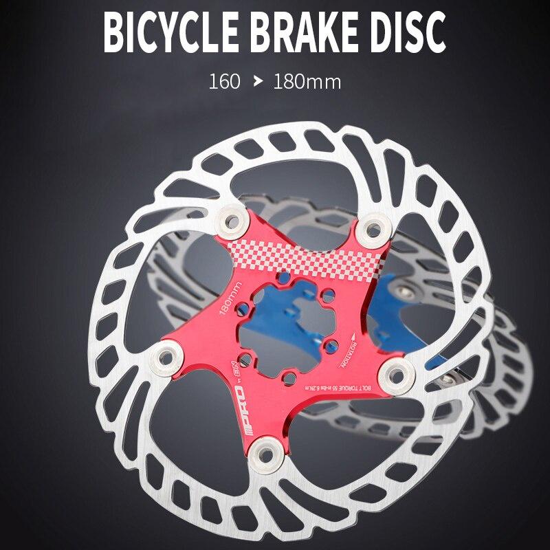 Bicycle Brake Disc Pads Cooling Disc Floating Ice Rotor For MTB Mountain Gravel Road 180mm 160mm Rotor Bicycle Part