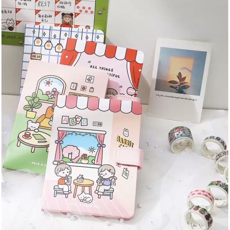 SET QUÀ TẶNG SỔ TAY KÈM GIẤY NOTE - WASHI - STICKER