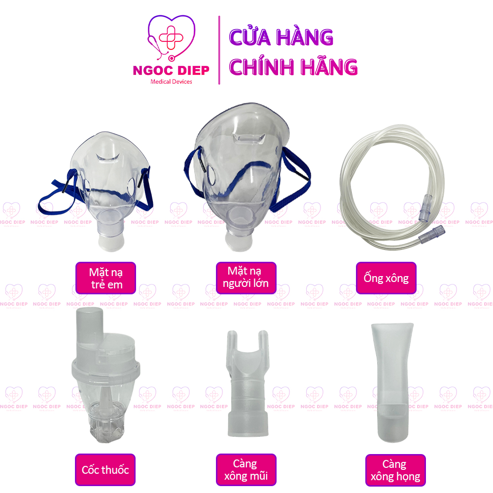 Máy xông khí dung OROMI TL-100-BG - Máy xông mũi họng cho trẻ em, người lớn - Hàng chính hãng