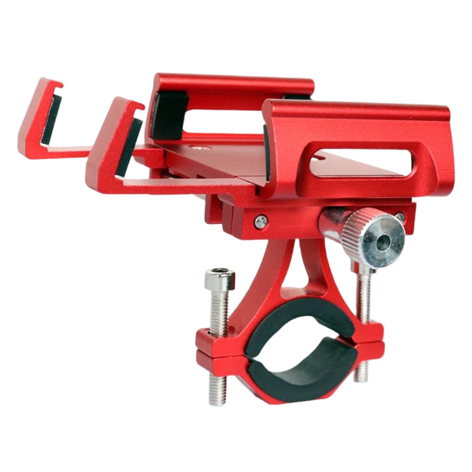Bike Phone Mount Motorcycle Handlebar Phone Mount Clamp Stand Scooter Black