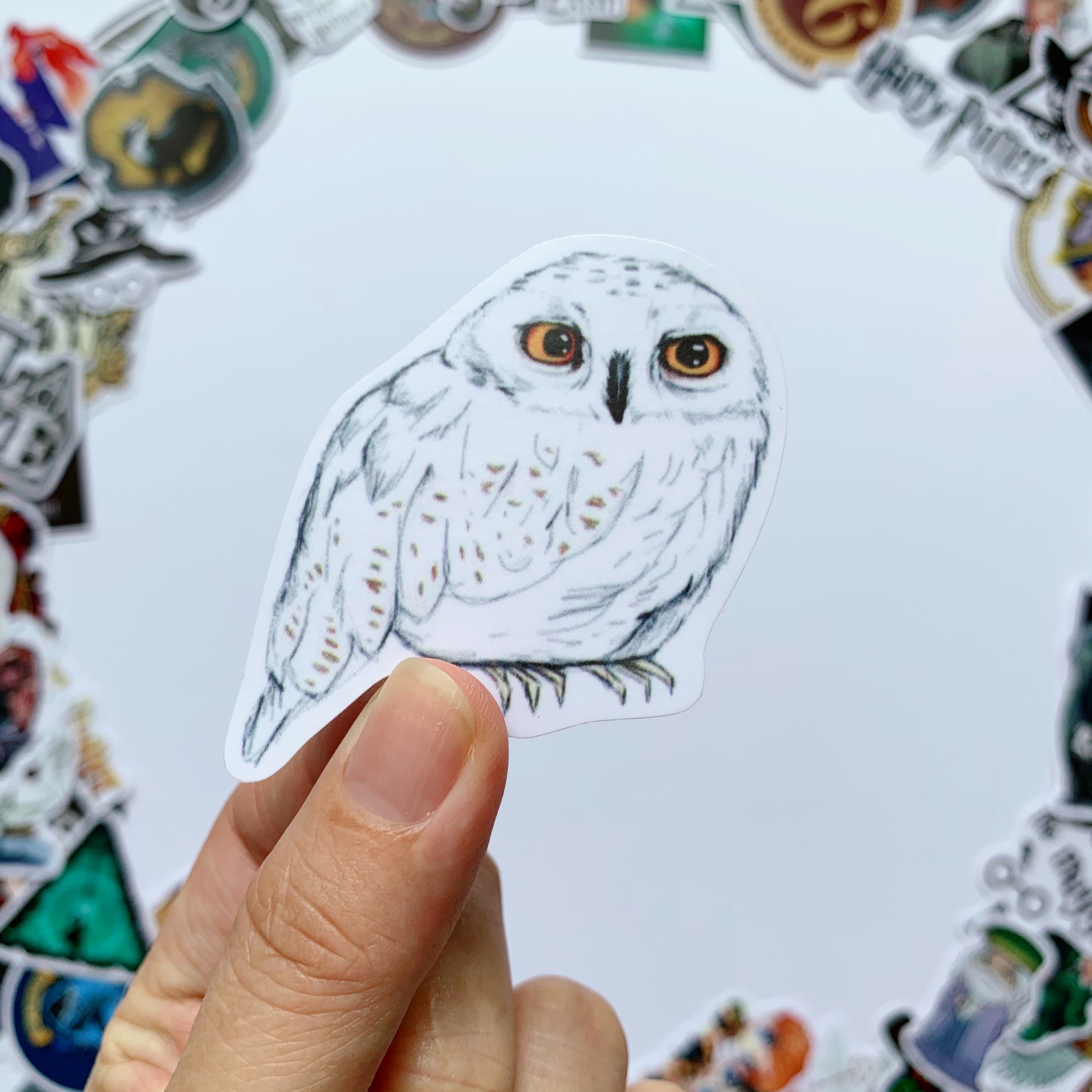 Sticker Harry Potter - Chất Liệu PVC Chất Lượng Cao Chống Nước - Kích Thước 4-8cm