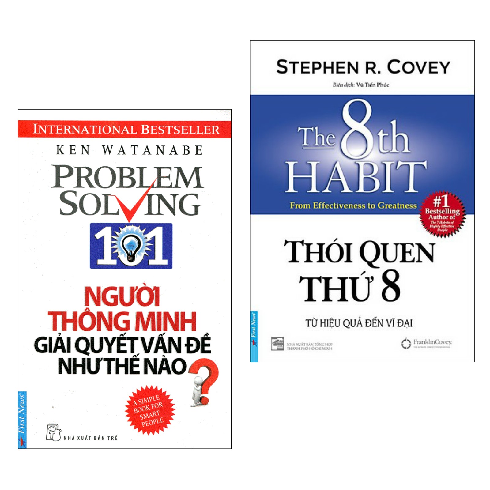 Combo Sách Tư Duy Hấp Dẫn Người Thông Minh Giải Quyết Vấn Đề Như Thế Nào Thói Quen Thứ 8 - Từ Hiệu Qủa Đến Vĩ Đại Giải Mã Bộ Não Và Thói Quen Của Con Người Sách Bán Chạy Tặng Kèm Bookmark Green Life