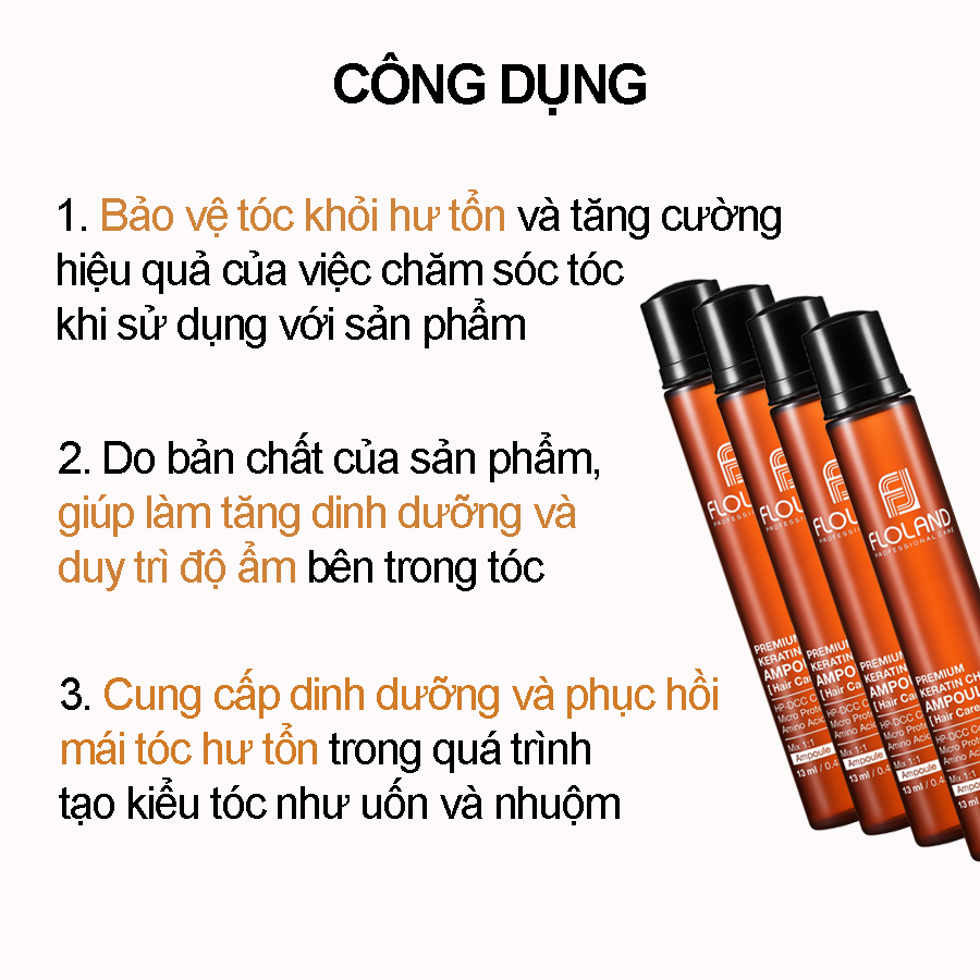 Tinh chất dưỡng tóc Floland Premium Keratin Change Ampoule