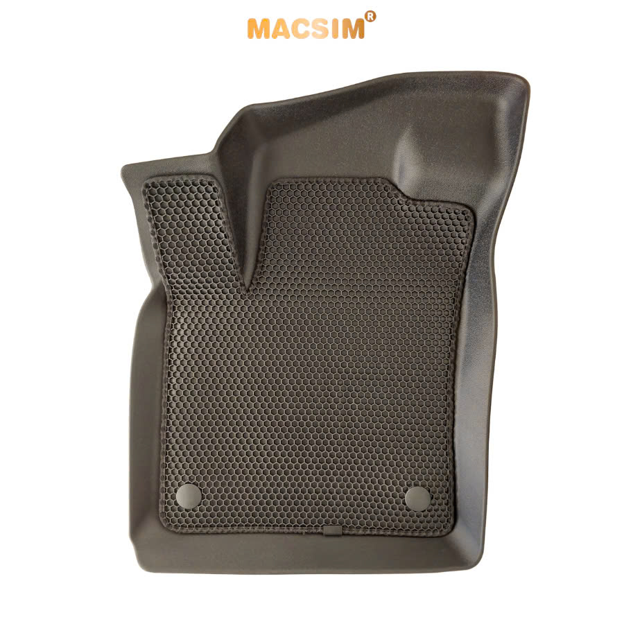 Thảm ô tô sd1 2 lớp dạng lưới lục giác Volkswagen teramont X màu đen - bề mặt cao su siêu sạch - Macsim