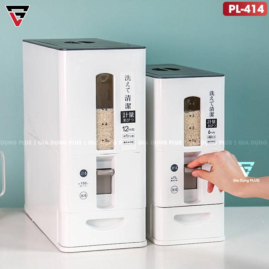 Thùng Đựng Gạo Thông Minh Xuất Nhật Nhựa ABS Cao Cấp | An Toàn / Tiện Lợi / Dễ Sử Dụng