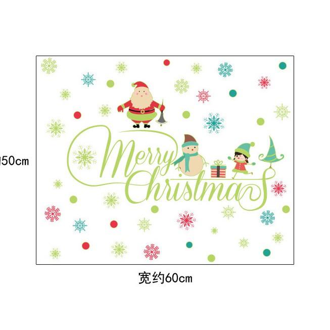 Decal trang trí noel phát sáng trong đêm - Dạ Quang