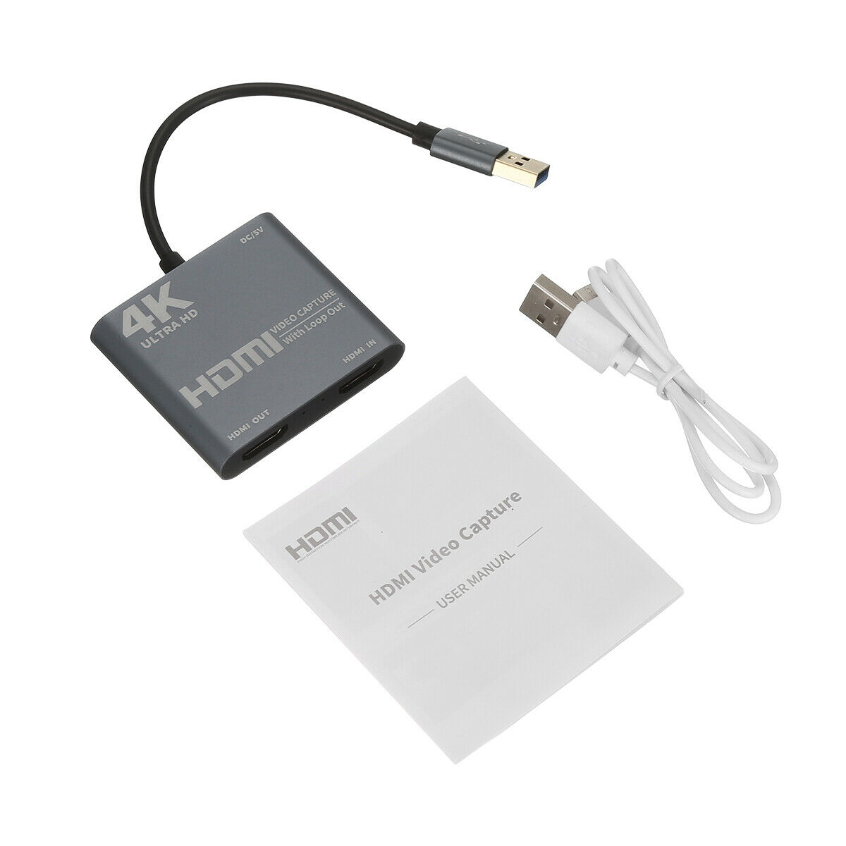 ROGTZ Capture Video Card Chuyển đổi HDMI sang USB 3.0 Để Live Stream Cho Điện Thoại/Máy Ảnh/PS4/ XBOX/Máy Tính - Hàng Nhập Khẩu