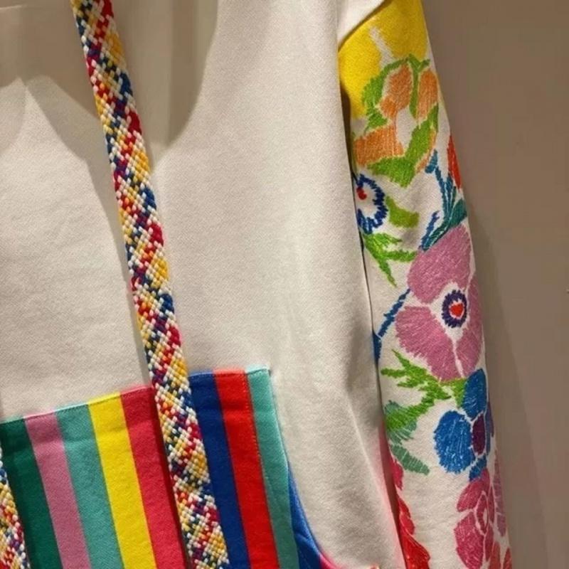 Áo Hoodie Tay Dài In Hoa Thời Trang Màu Sắc