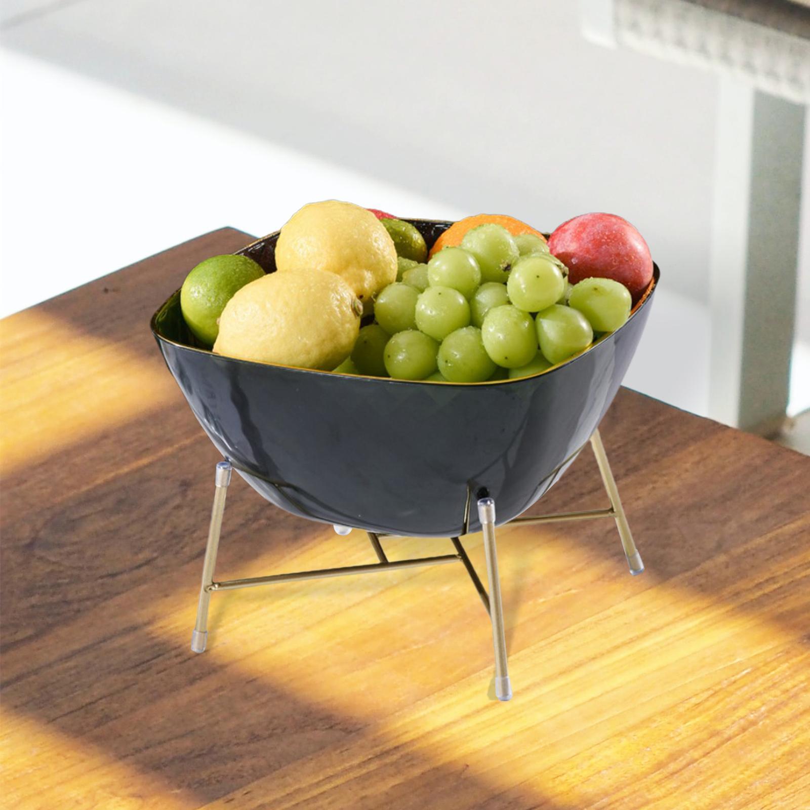 Fruit Plate Fruit Holder Snack Storage Tray for Kitchen Counter Dining Table