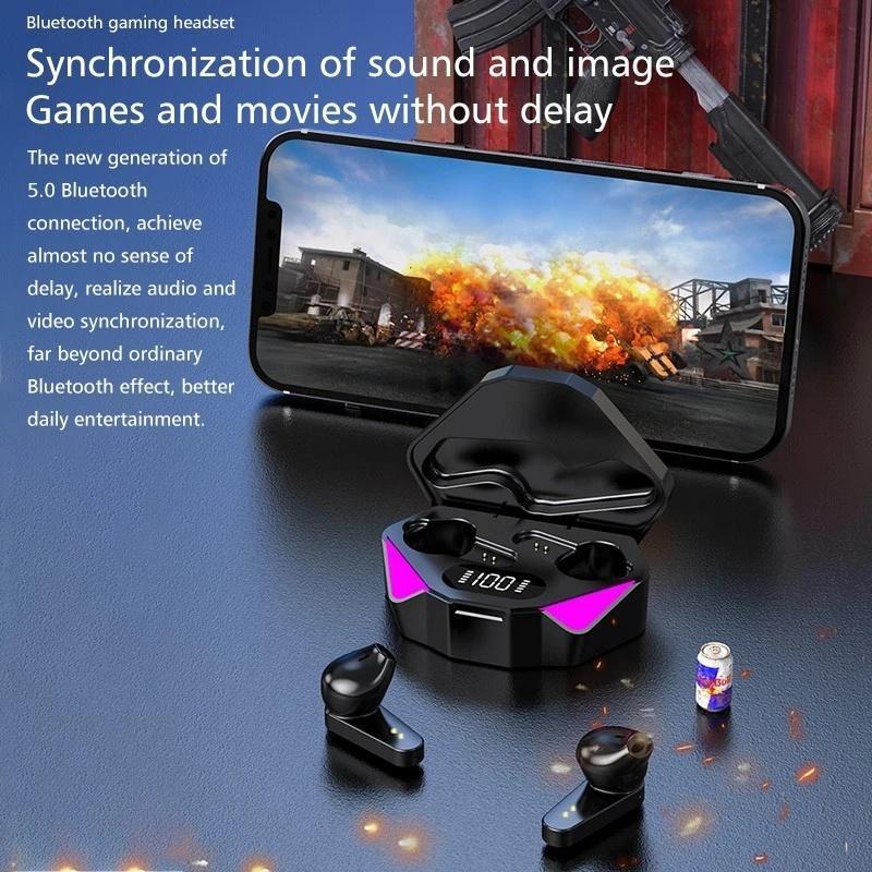 Tai Nghe Gaming TZUZL X15 TWS Bluetooth 5.0 Chống Nước Điều Khiển Cảm Ứng Kèm Mic