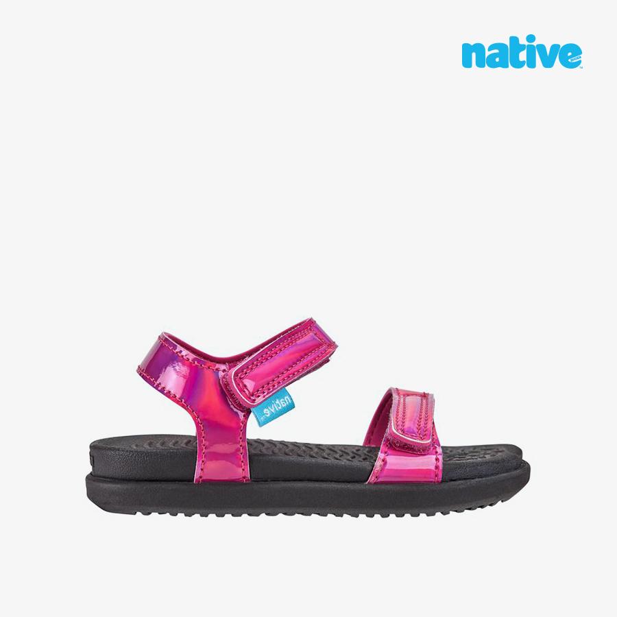 Giày Sandals Bé Gái NATIVE Charley Hologram Junior