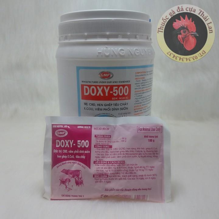 Combo 1 gói - DOXY 500 - hàng bao chất lượng - Tr.ị CRD , hen khò khè ghép tiêu chảy , ecoli