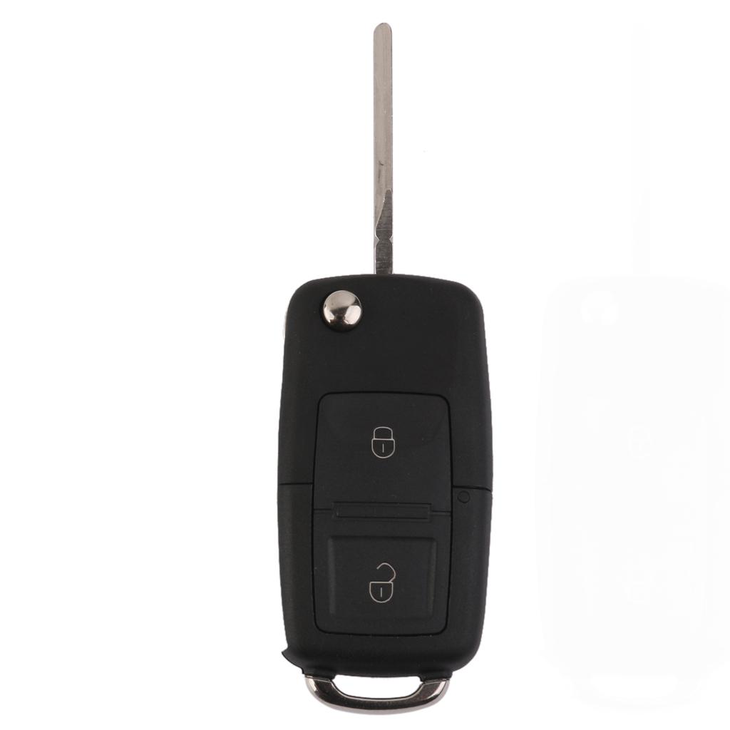 2 BUTTON FLIP KEY REMOTE FOB SHELL CASE REPLACEMENT for VW GOLF