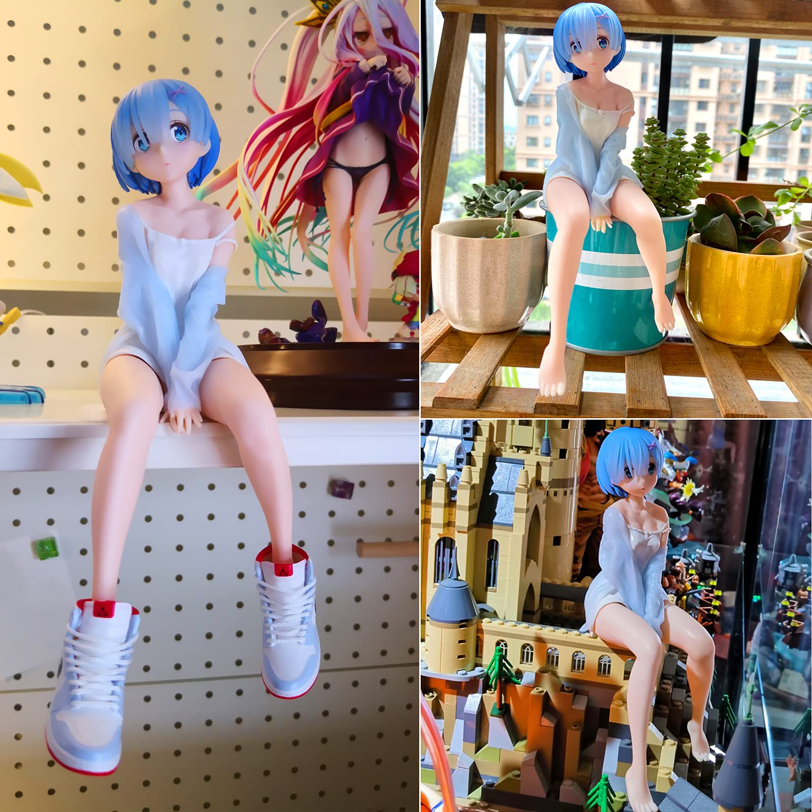 Mô hình nhân vật Nữ Pink Blue Zero nhựa bán trong Figure Rem Limited Edition 2121 1-7