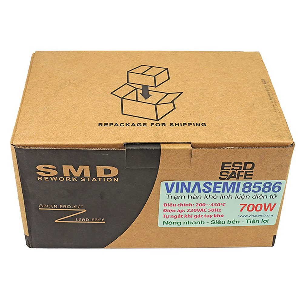 Vinasemi 8586 Máy Hàn Khò 750W Tự Ngắt