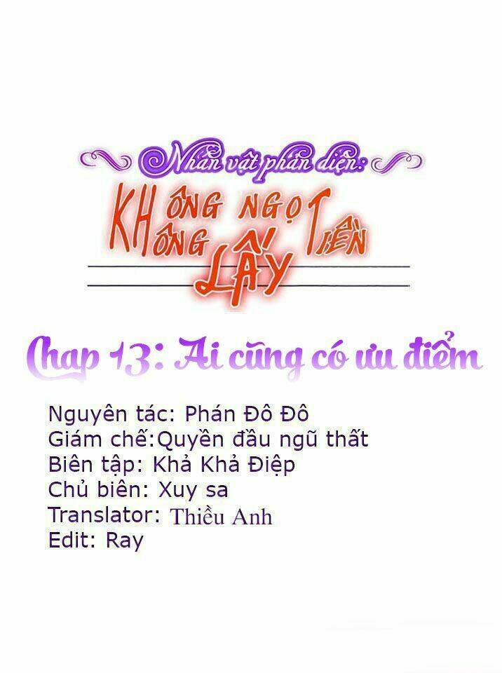 nhân vật phản diện: không ngọt không lấy tiền chapter 13 1