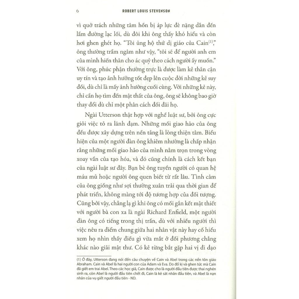 Sách Vụ Việc Dị Thường Về Bác Sĩ Jekyll Và Ông Hyde