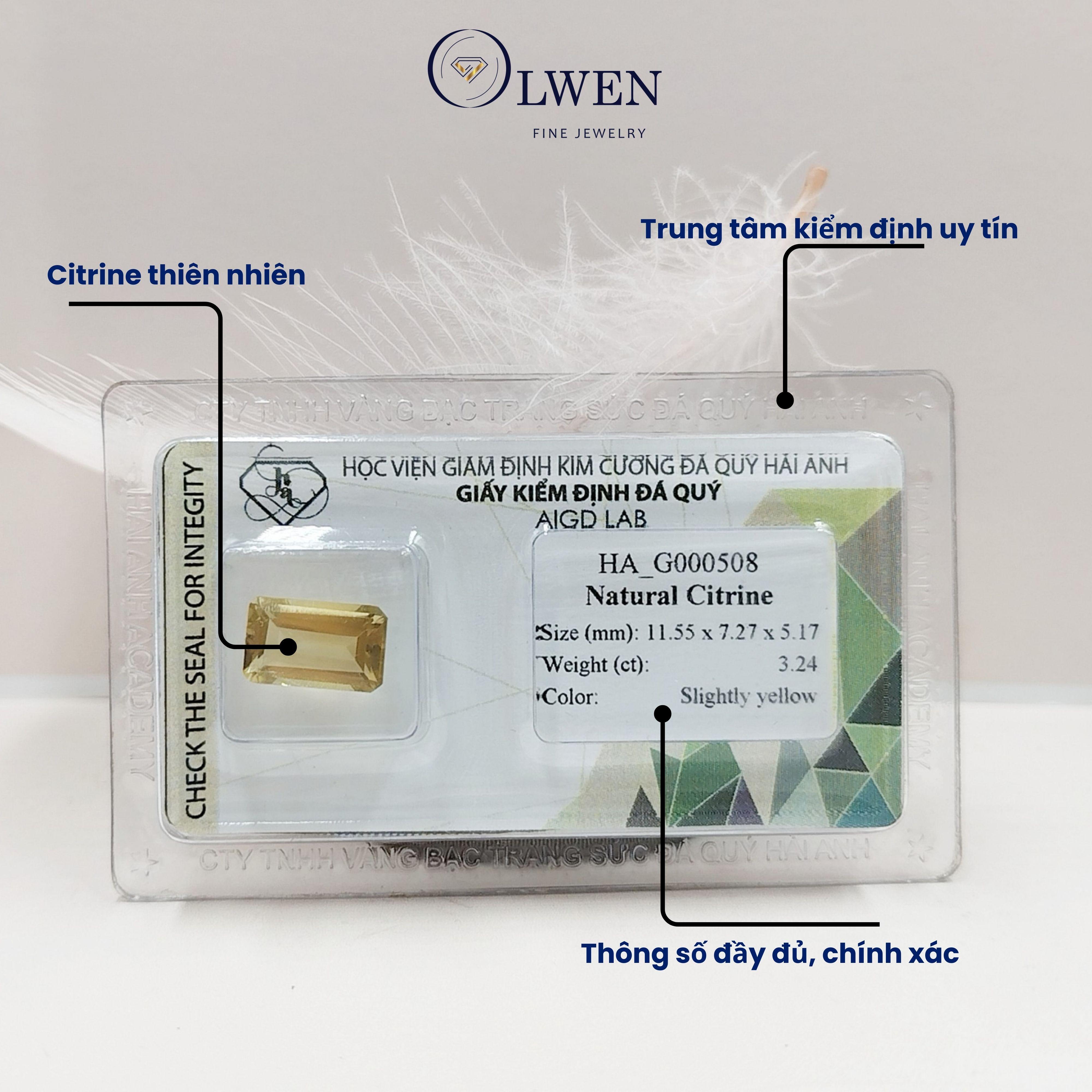Viên đá thạch anh vàng thiên nhiên HA_G000508