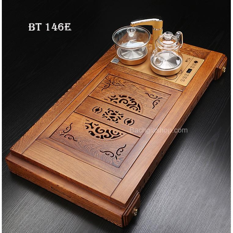 Bàn Trà Điện Gỗ Mun Đuôi Công