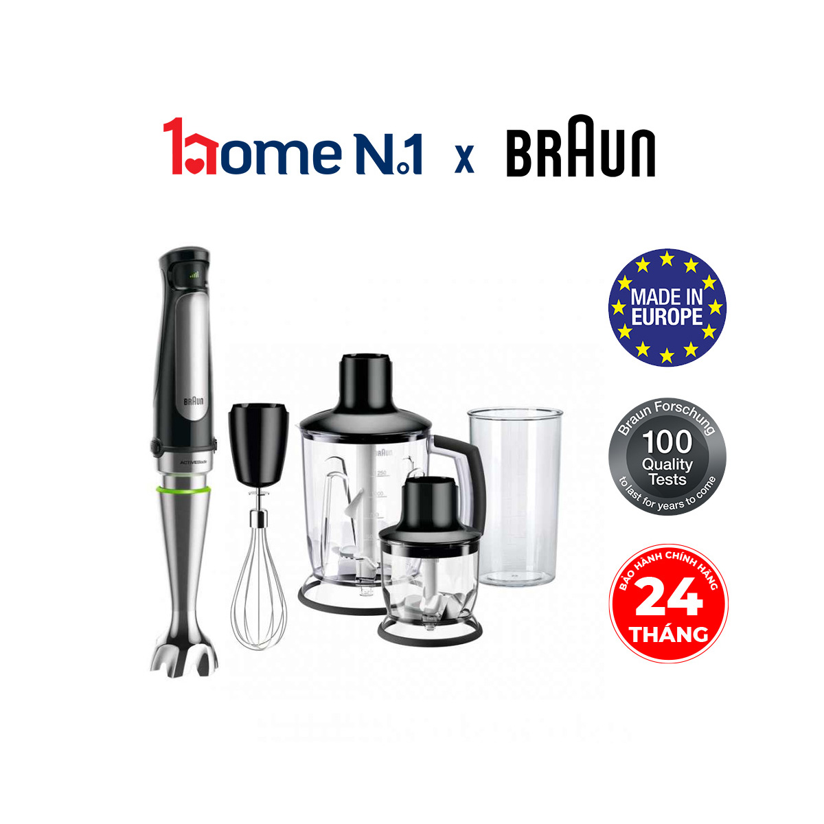 Máy xay cầm tay Braun MQ7045X - Hàng Chính Hãng