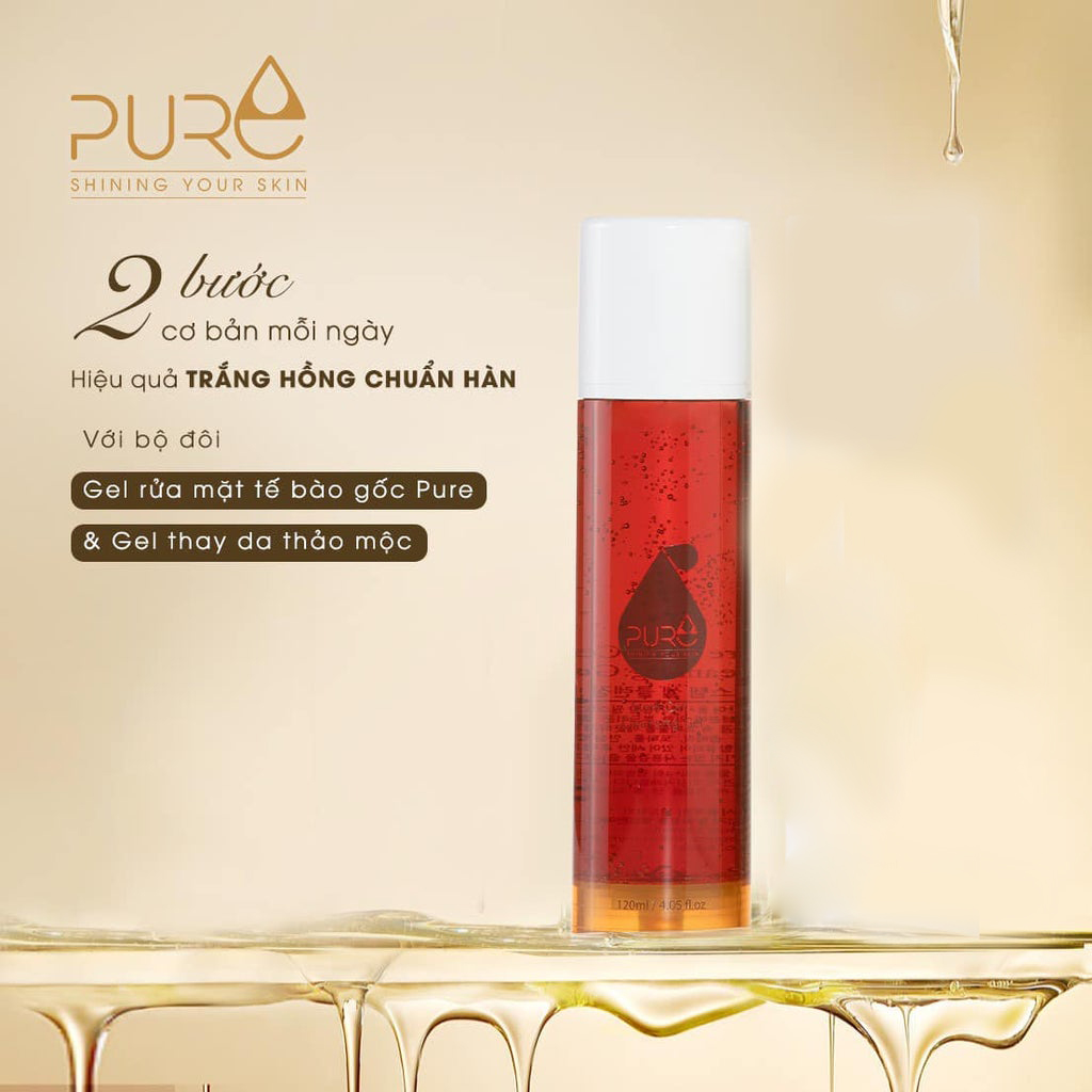 Gel Rửa Mặt Pure - Làm Sạch Sâu, Mềm Mại, Trắng Sáng, Se Khít Chân Lông, Ngăn Ngừa Lão Hóa - Chính Hãng