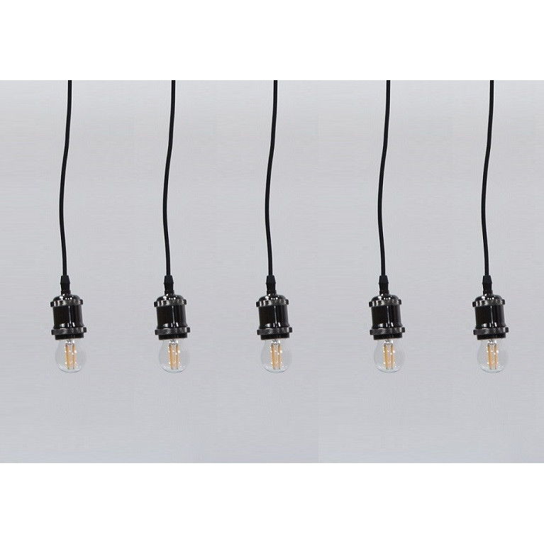 Bộ 5 dây đèn thả cổ điển bóng Led Edison G45 4W