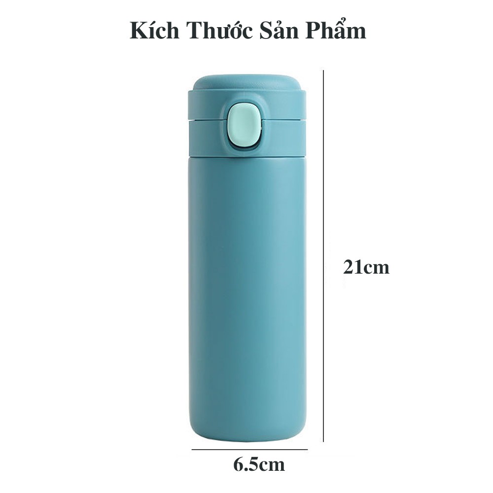 Bình Giữ Nhiệt Inox 304 Dung Tích Nhỏ 400ml Giữ Nhiệt 4-6h Thiết Kế Nắp Bật Tiện Lợi