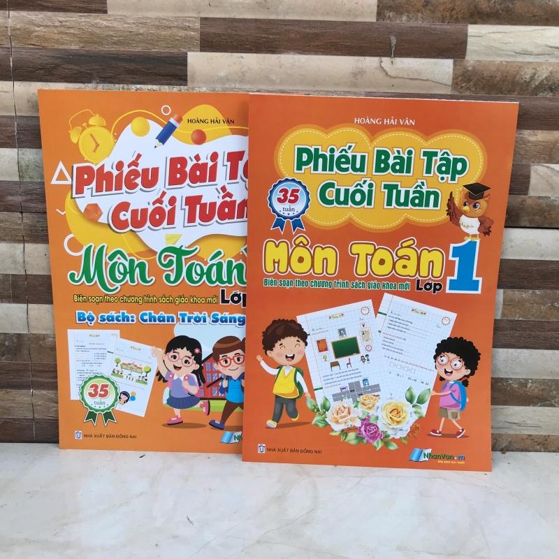 PHIẾU BÀI TẬP CUỐI TUẦN MÔN TOÁN, TIẾNG VIỆT , TIẾNG ANH LỚP 1THEO CHƯƠNG TRÌNH MỚI - vanphongpham thịnh phat