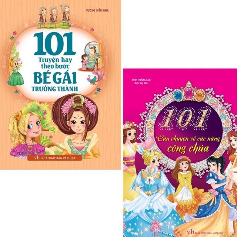 Combo 101 Câu Chuyện Về Các Nàng Công Chúa  + 101 Truyện Hay Theo Bước Bé Gái Trưởng Thành  - Bản Quyền