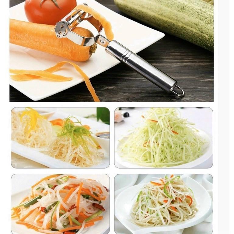 Dụng Cụ Nạo Sợi, Bào Vỏ Làm Bằng Inox Đa Năng