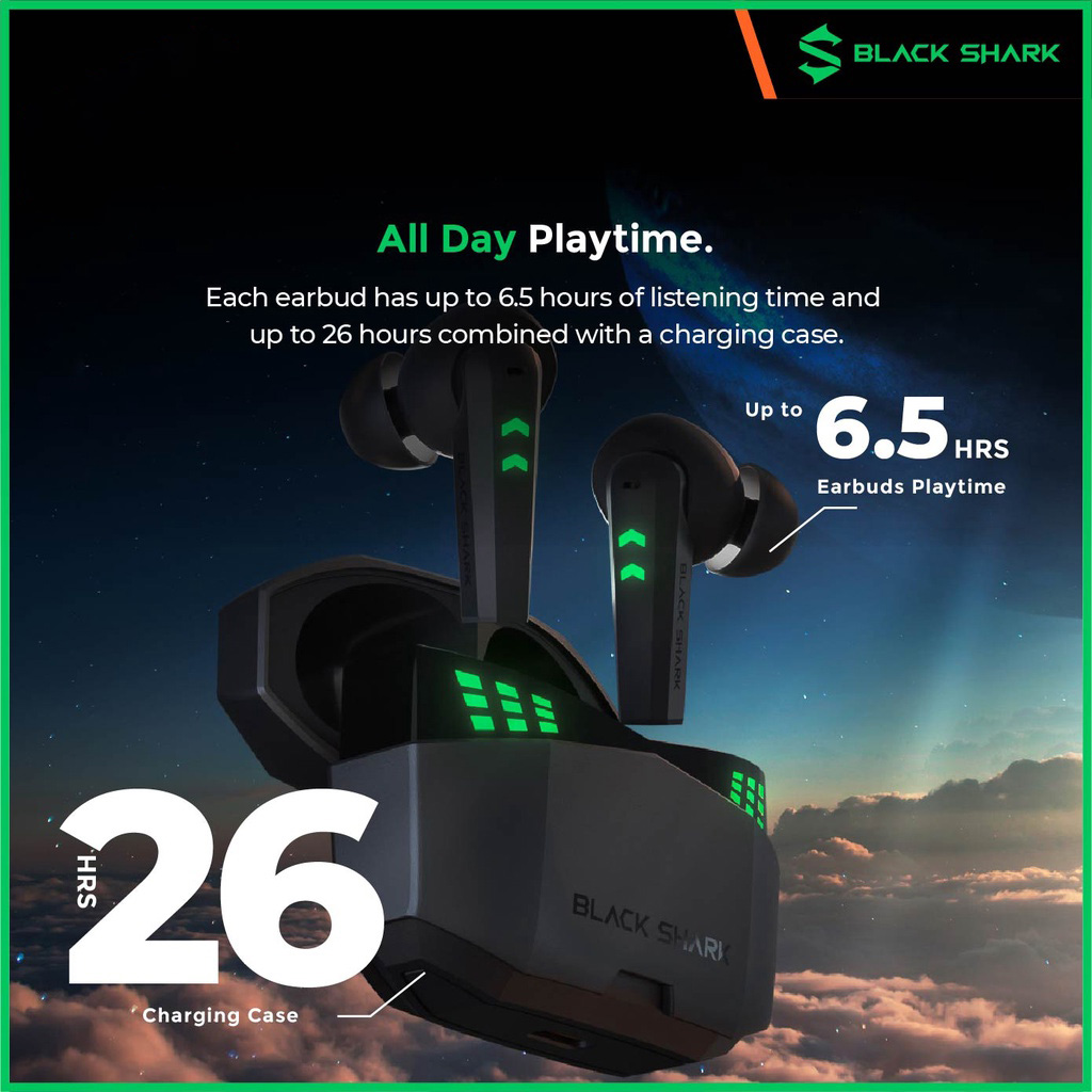 [Hàng Chính hãng] Tai Nghe Gaming Bluetooth TWS Xiaomi Black Shark Lucifer T6 【Độ trễ 35ms ◆ Bluetooth 5.2 ◆  Thời gian dùng tới 26h】