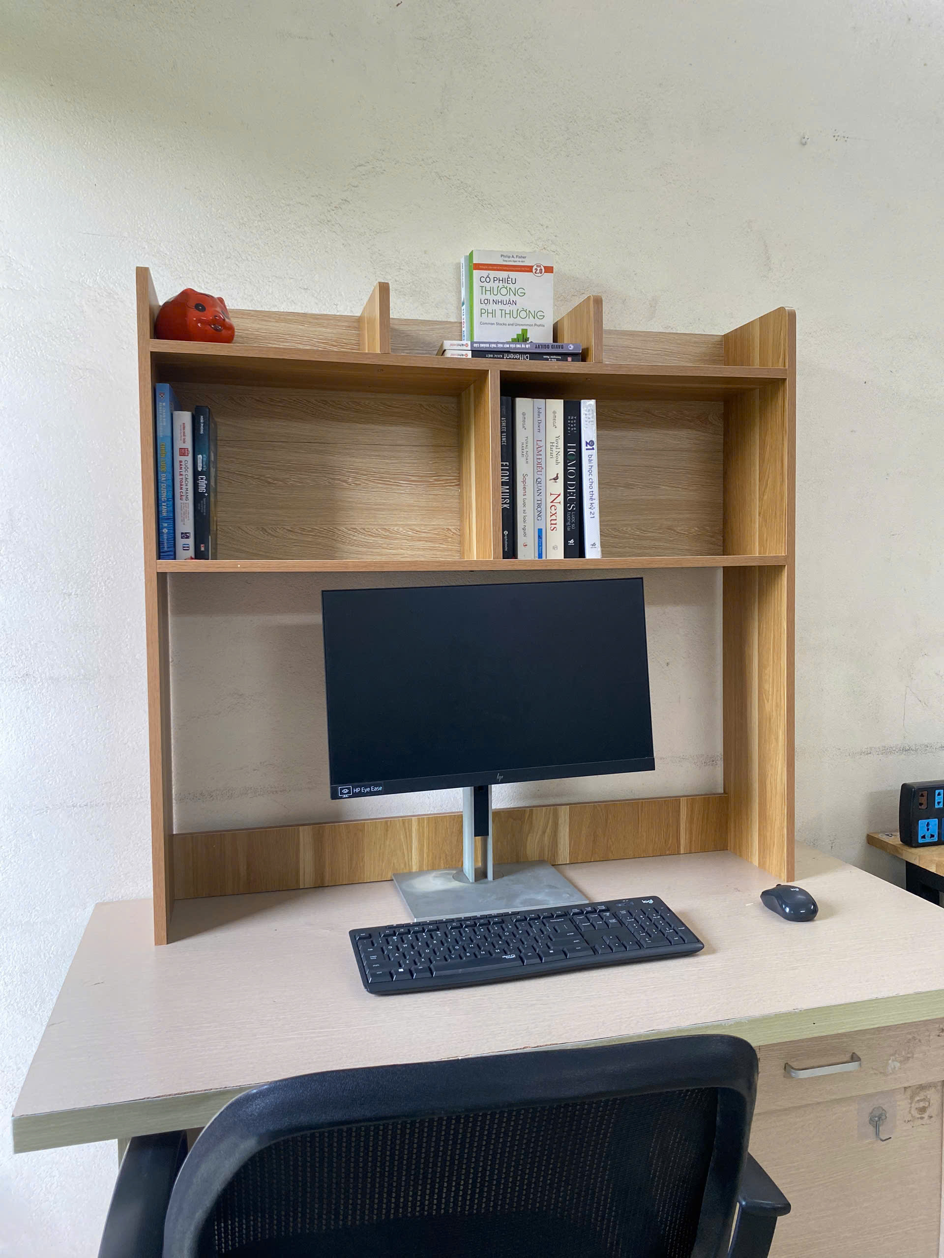 Giá Đựng Sách Vở Để Bàn Làm Việc, Bàn Học Bằng Gỗ MDF Dễ Dàng Lắp Đặt