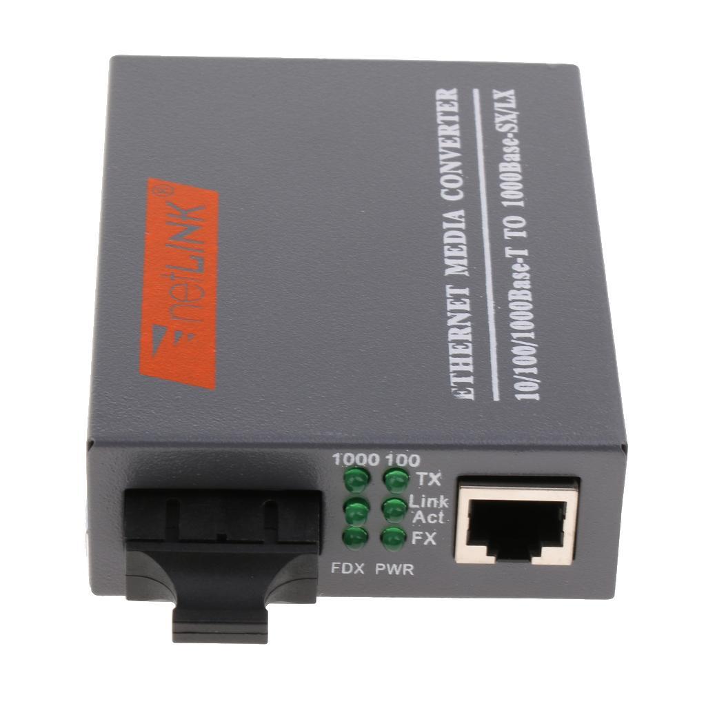 Premium Fiber Optical Media Converter SC Dual Fiber Single Mode 1000Mbps