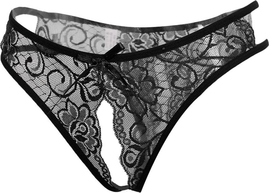 Womens Sexy Floral Lace Thong Underwear Crotchless Panties Lingerie