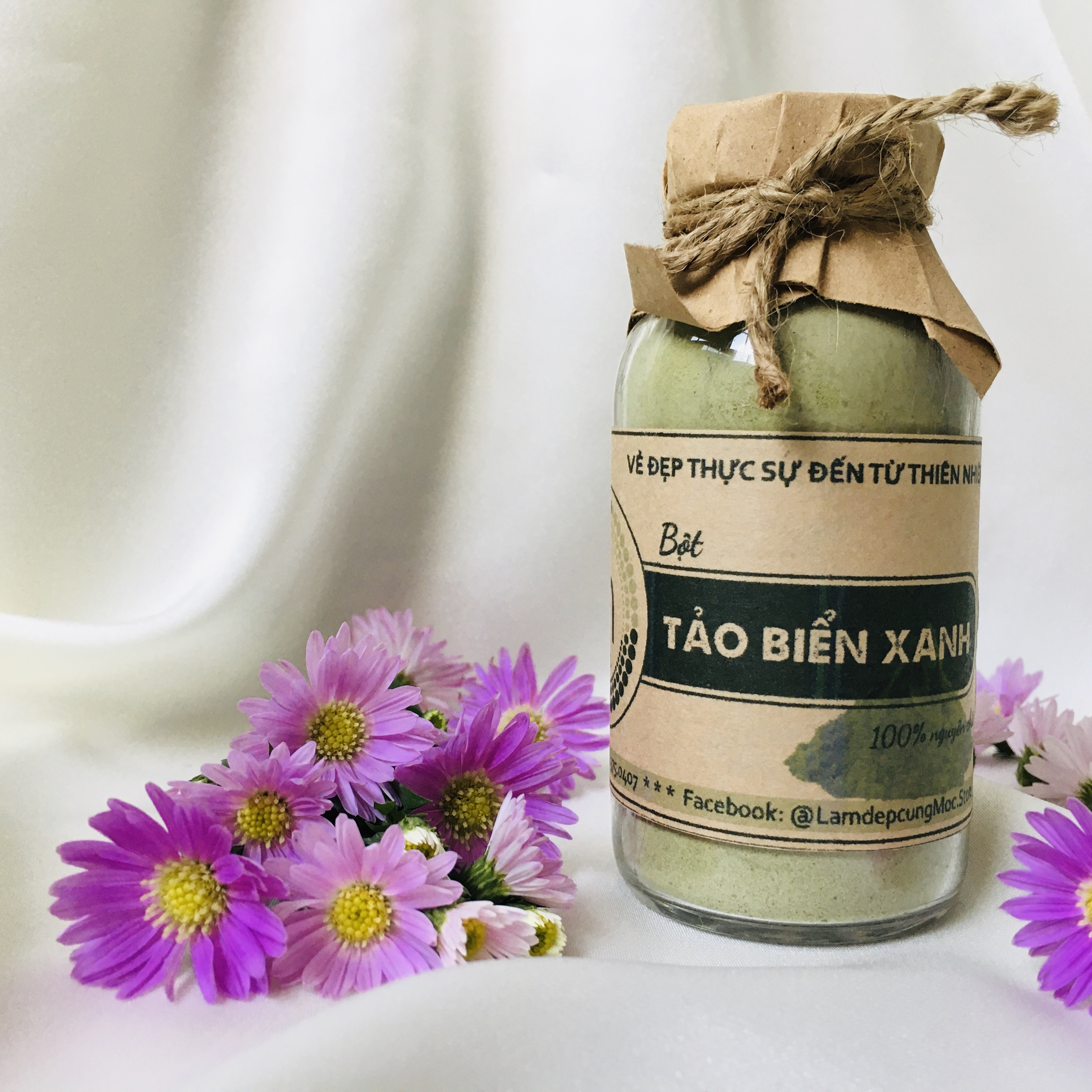 Bột đắp mặt  Tảo Biển chống lão hóa nguyên chất 100ml