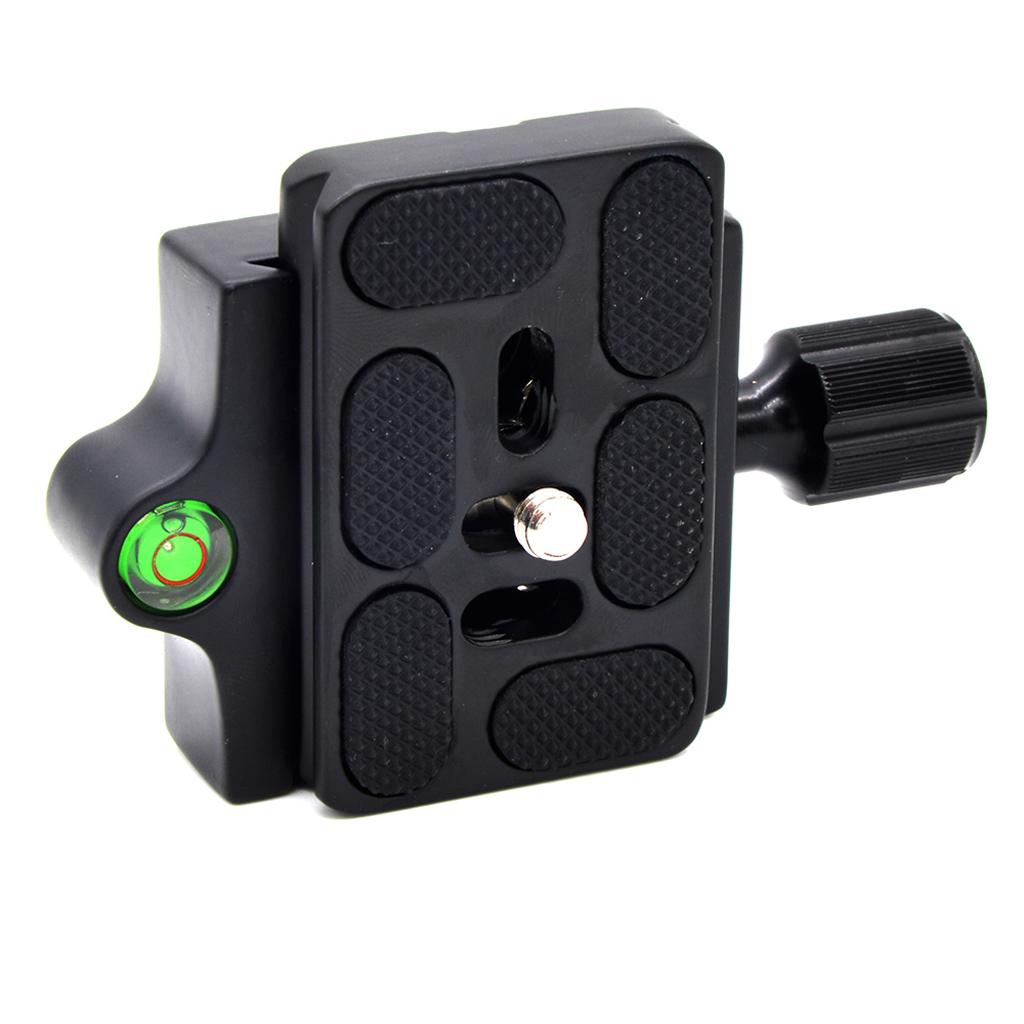 QR Quick Release Clamp Plate with 1/4 - 3/8'' Screw Adapter for Tripod Head