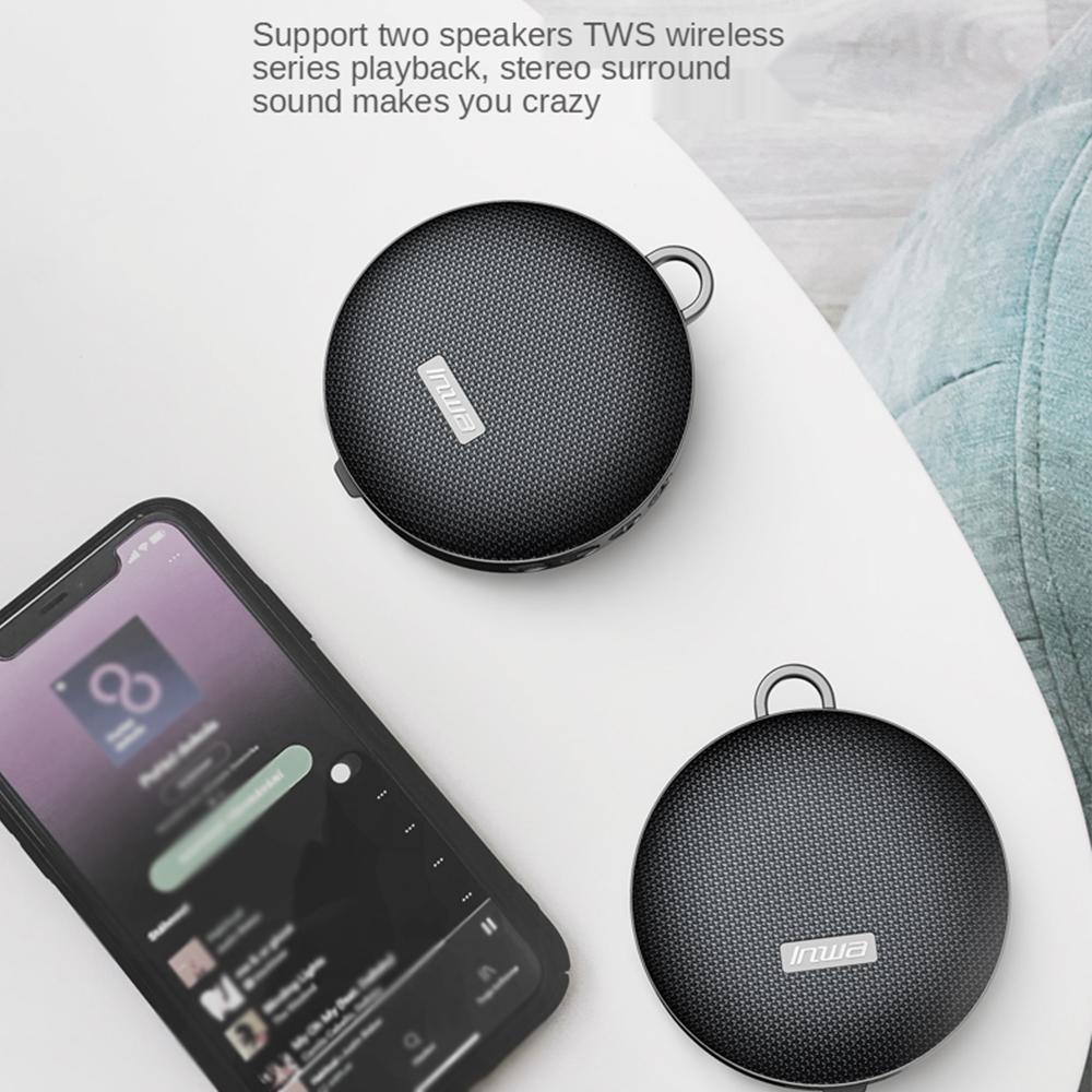 Loa không dây TWS Thẻ TF chống nước Loa di động tương thích Bluetooth gắn trên xe đạp Âm thanh nổi Tuổi thọ pin dài Âm nhạc Âm thanh Màu sắc: Đỏ