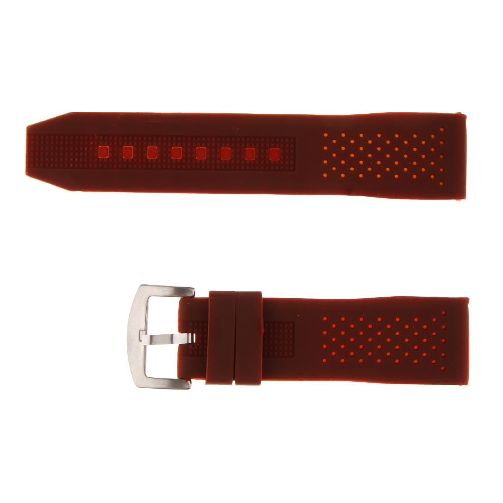 Silicone Watch Band Belt Soft Rubber Replacement Wristwatch Strap Waterproof