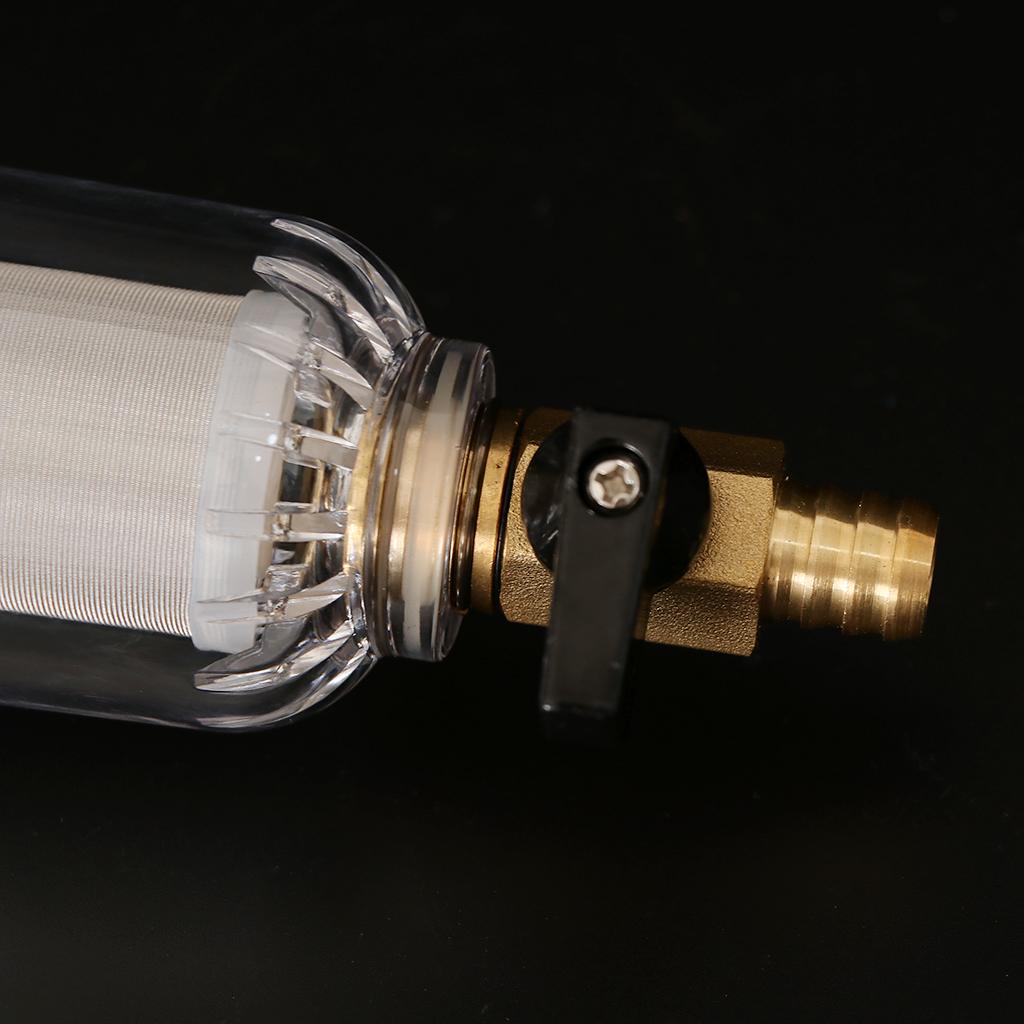 Water Prefilter System, Whole House Water Filter 40 Microns Precision Filtration Mesh, Household Filter for Municipal Tap Water, Water Filtering