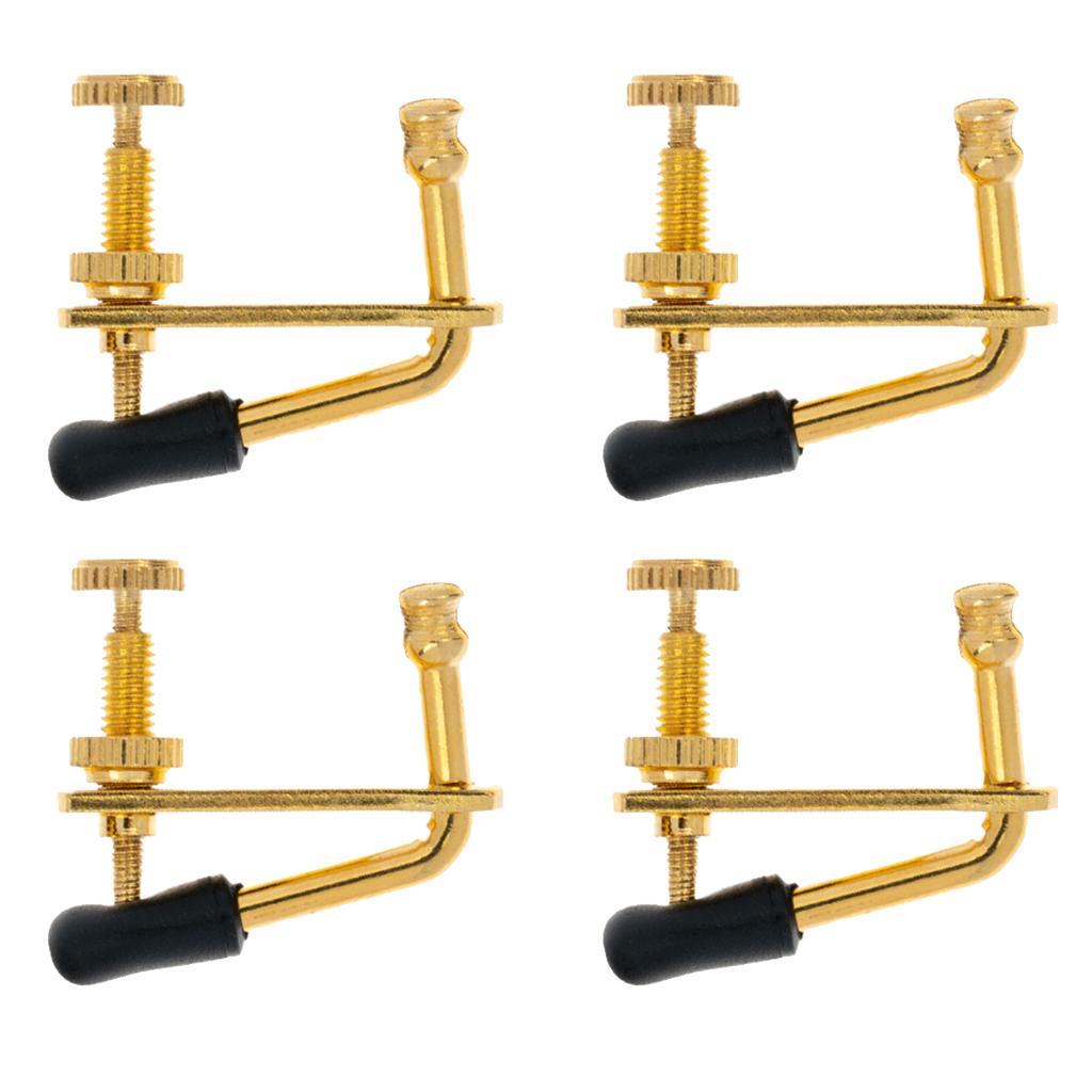 For 3/4 - 4/4 Violin Golden Plated Violin String Tuner Fine Tuner Adjuster