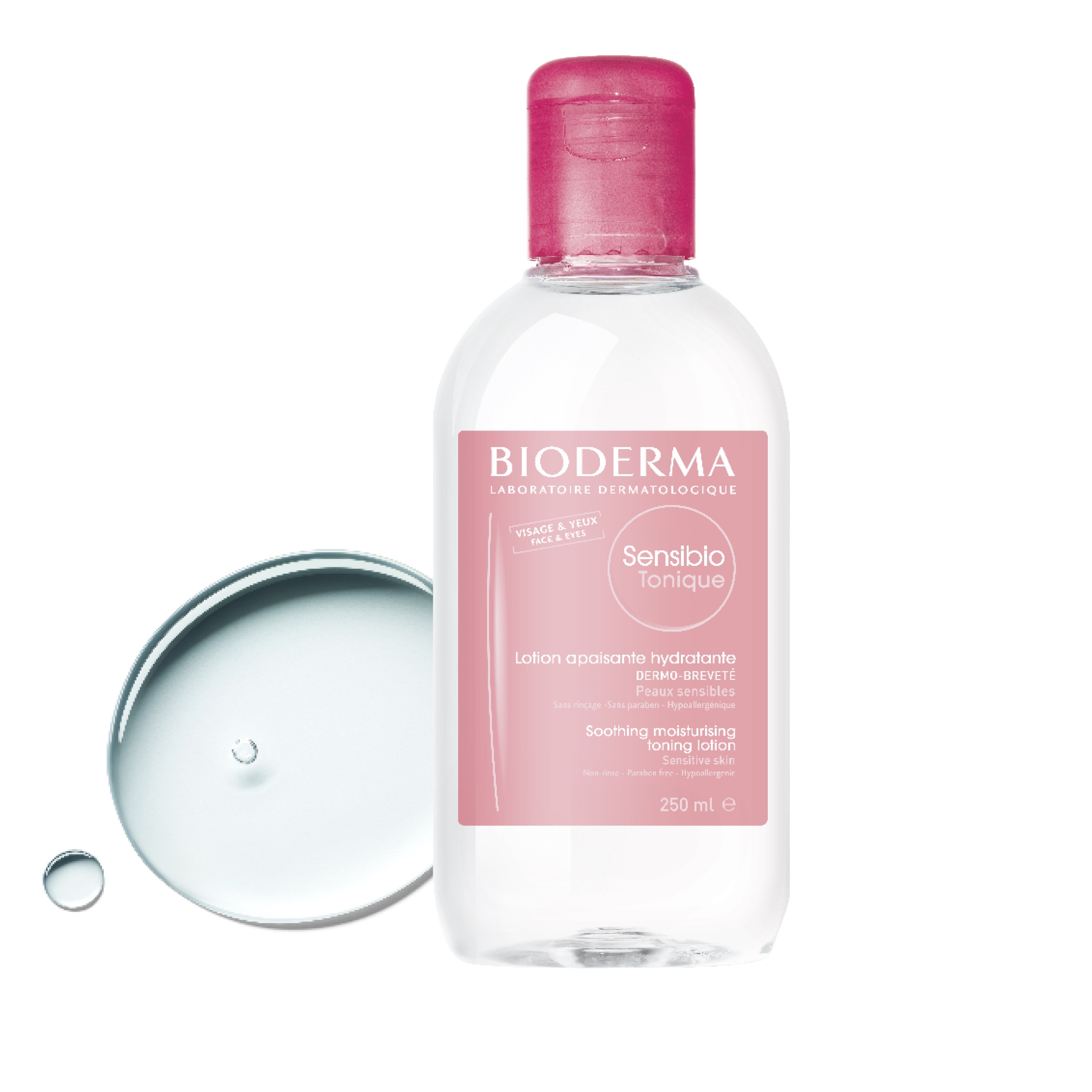 Nước hoa hồng dưỡng ẩm dành cho da nhạy cảm BIODERMA Sensibio Tonique 250ml