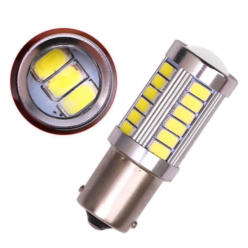 Bộ 02 Bóng Đèn Xi Nhan, Đèn Lùi, Đèn Phanh Siêu Sáng Cho Ô Tô Xe Hơi - 1156 1 Tóc 2.5W 33 Tim LED Lớn