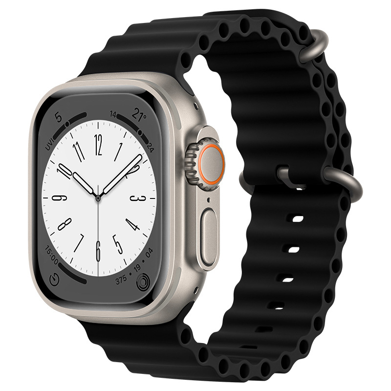 Dây Silicon Ocean cho Apple Watch Series 1/2/3/4/5/6/7/8/9/SE1,2 &amp; Apple Watch Ultra 1/2 Size 38/40/41/42/44/45/49mm - Hàng Nhập Khẩu