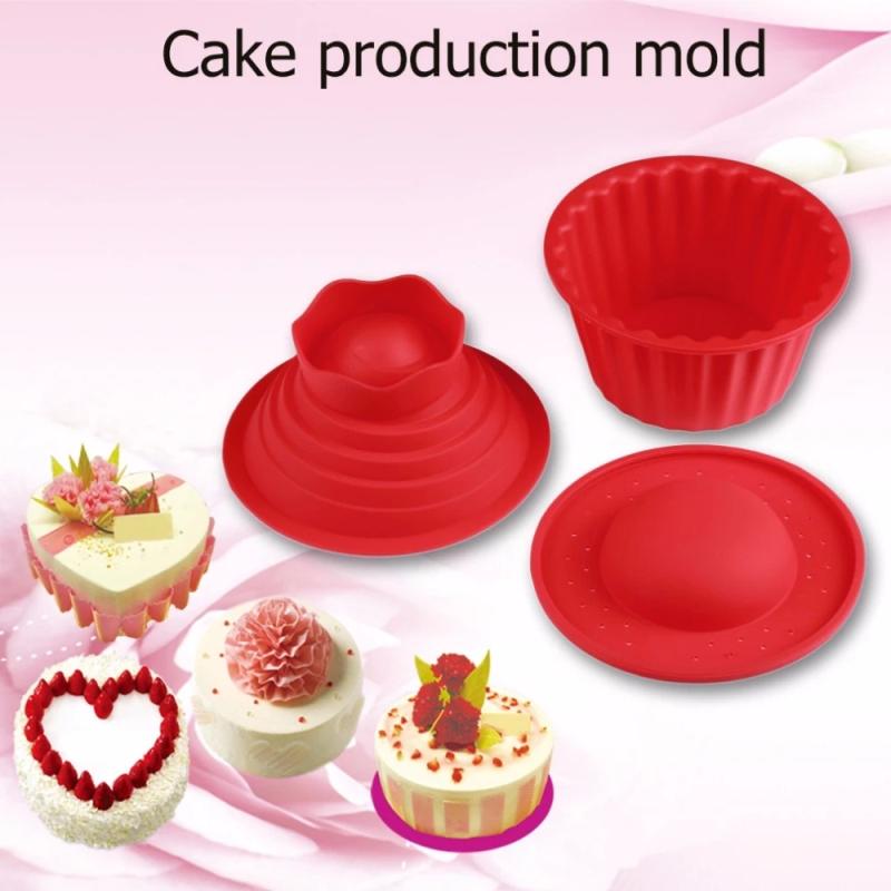 3 Cái/bộ Silicone Khổng Lồ Cupcake Khuôn Chịu Nhiệt Độ Lò Vi Sóng Lò Nướng Bánh Khuôn Mẫu Nhà Handmade Bánh Dụng Cụ Nhà Bếp Tiện Ích