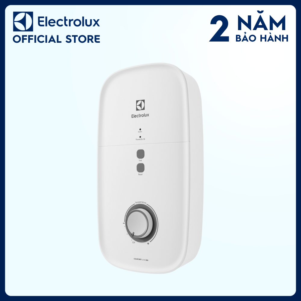 Máy nước nóng trực tiếp electrolux ComfortFlow™ 500 4.5kW - EWE451KB-DWG2 - Nhiệt độ nước luôn ổn định gấp 2 lần, vòi sen 5 chế độ phun