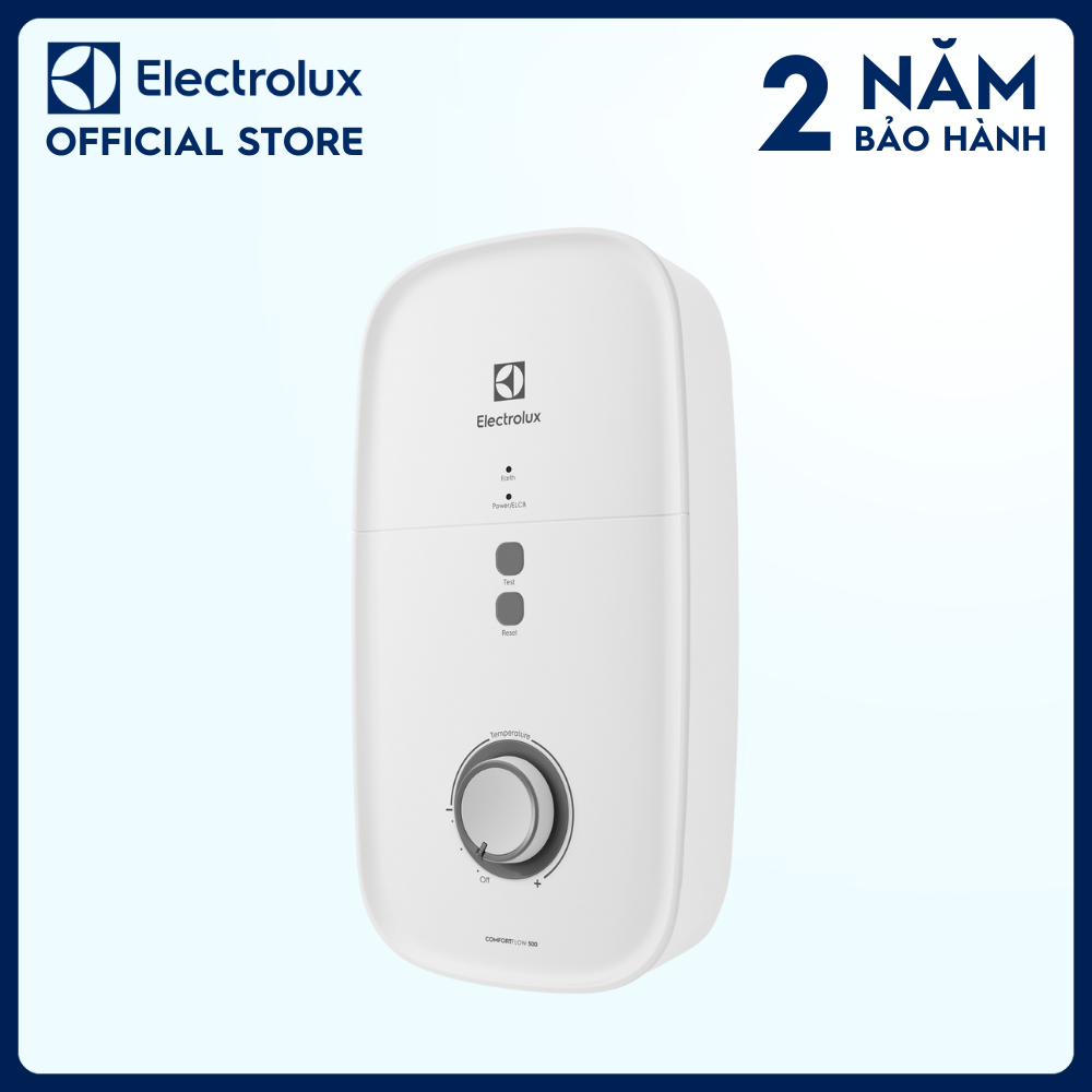 Máy nước nóng trực tiếp electrolux ComfortFlow™ 500 4.5kW - EWE451KB-DWG2 -  Nhiệt độ nước luôn ổn định gấp 2 lần, vòi sen 5 chế độ phun [Hàng chính hãng]